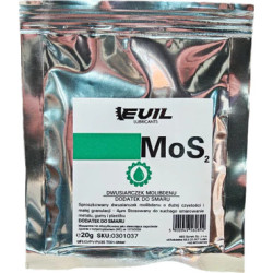 Dwusiarczek Molibdenu MoS2 Techniczny Proszek 4um - Dodatek do smarów 20 g