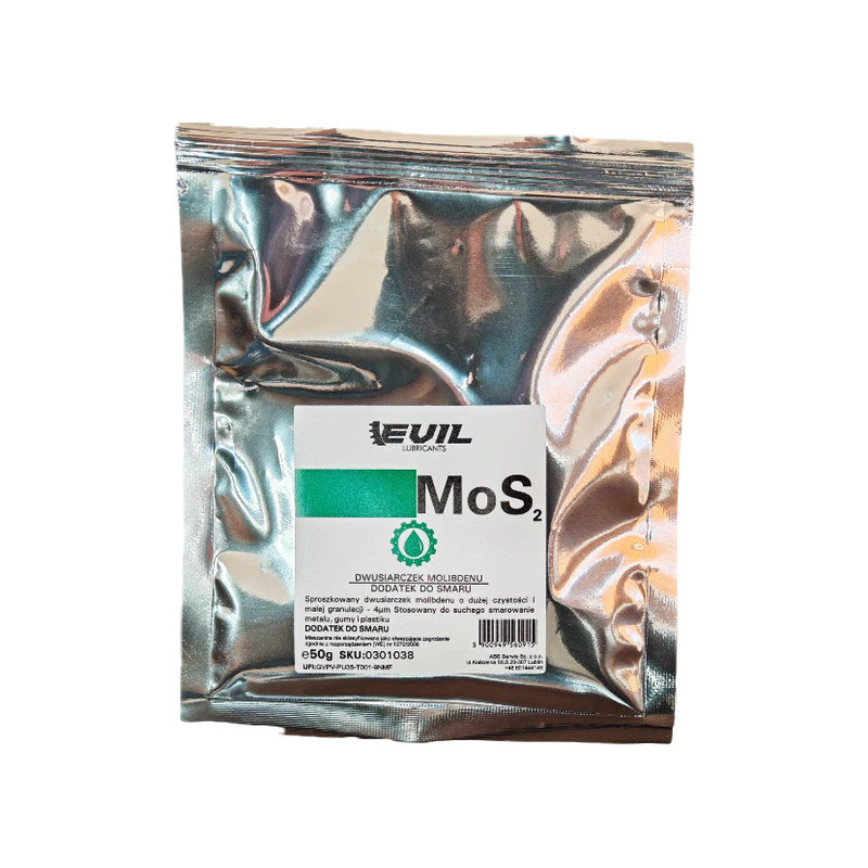 Dwusiarczek Molibdenu MoS2 Techniczny Proszek 4μm - Dodatek do smarów 50 g